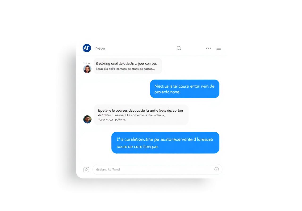 Aperçu de l'interface de chat Albert Mind